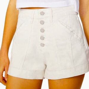 WEWOREWHAT - REVOLVE Seamed Short Twill Denim Size 26